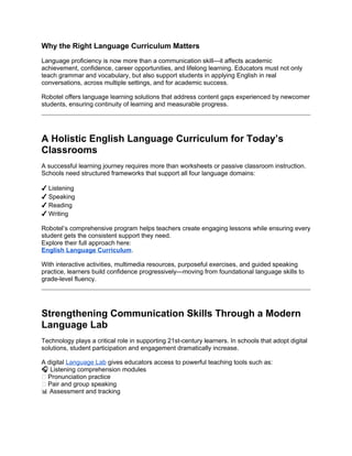 Proficiency Module And Language Pic Newcomer English Curriculum_ The Pathway to Confident Language Learning ...