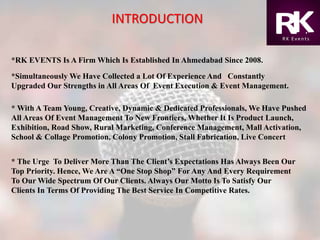 RK EVENTS Company Profile[Gujarat] | PPT