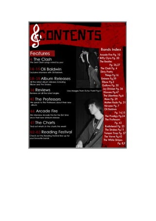 New contents page
