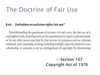 Copyright, Fair Use, and Creative Commons | PPT