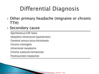 New Daily Persistent Headache | PPTX