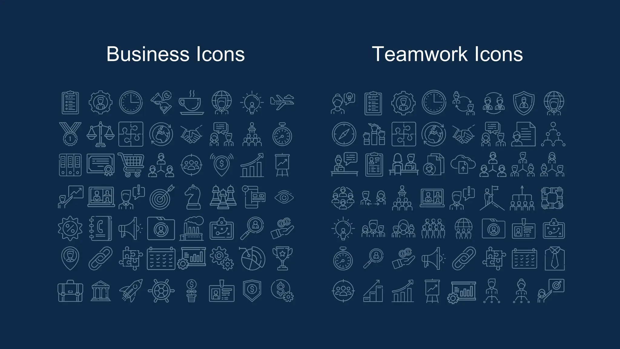 Business Icons Teamwork Icons
 