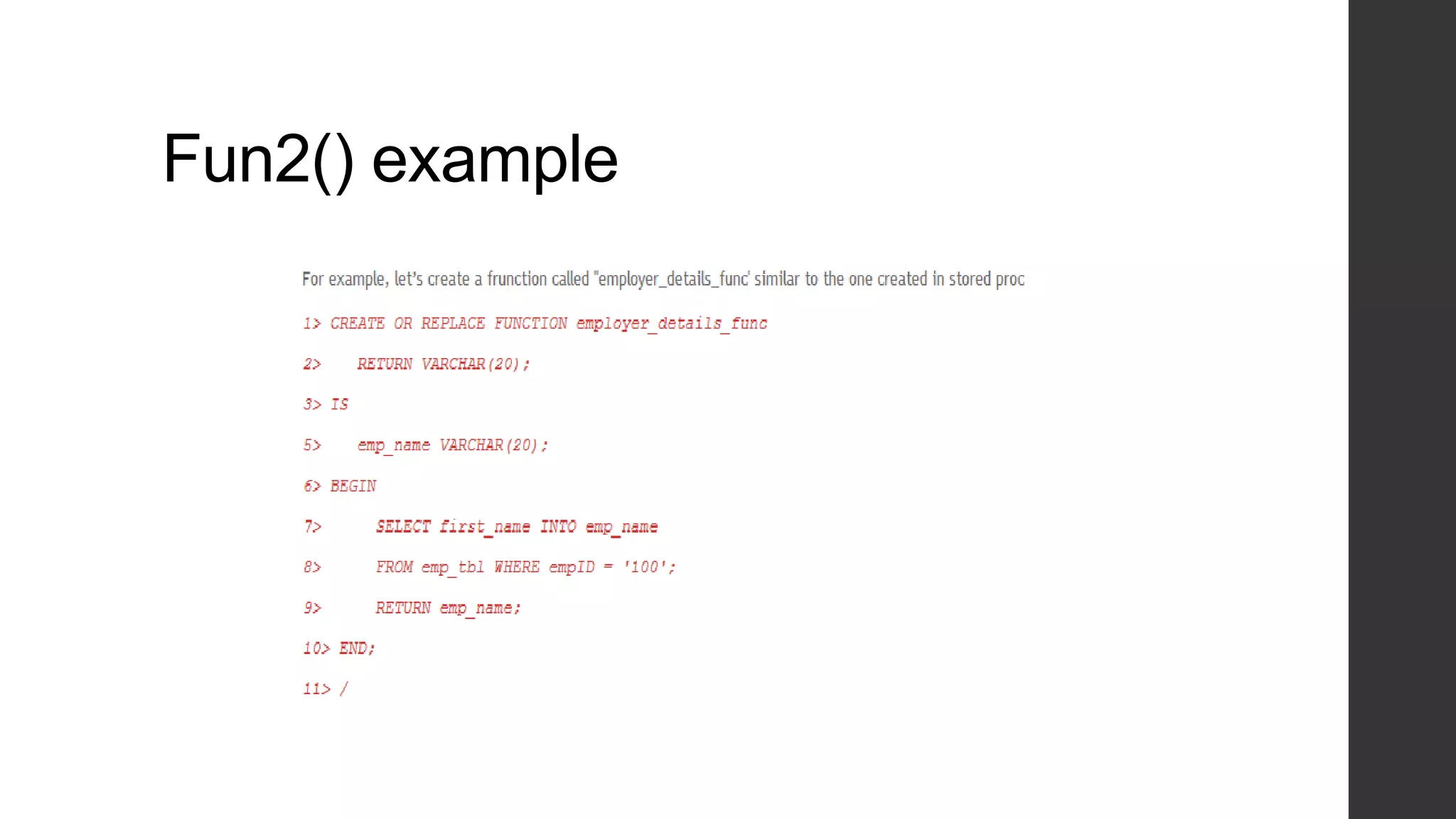 Fun2() example 