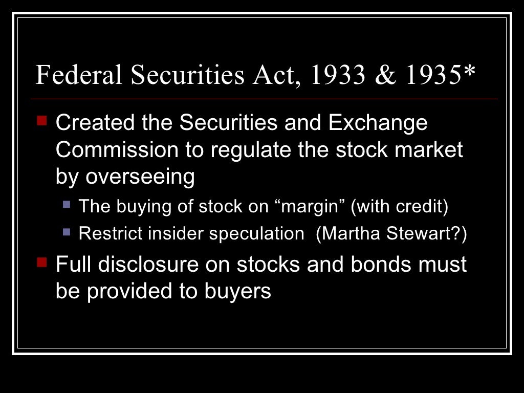 New Deal Legislation