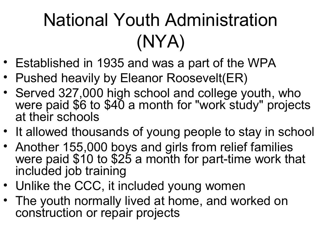 New Deal Programs