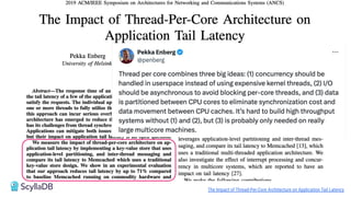 The Impact of Thread-Per-Core Architecture on Application Tail Latency
 