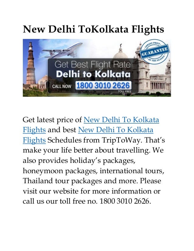 New Delhi To Kolkata Flights