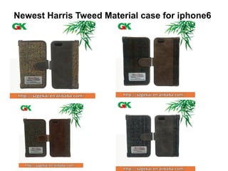 Newest Harris Tweed Material case for iphone6
 