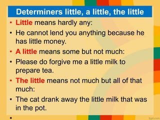 Small Definiton determiners for class x by Sharwan kumar | PPTX