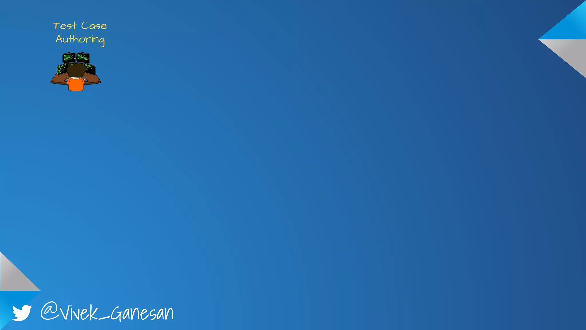 @Vivek_Ganesan
Test Case
Authoring
 