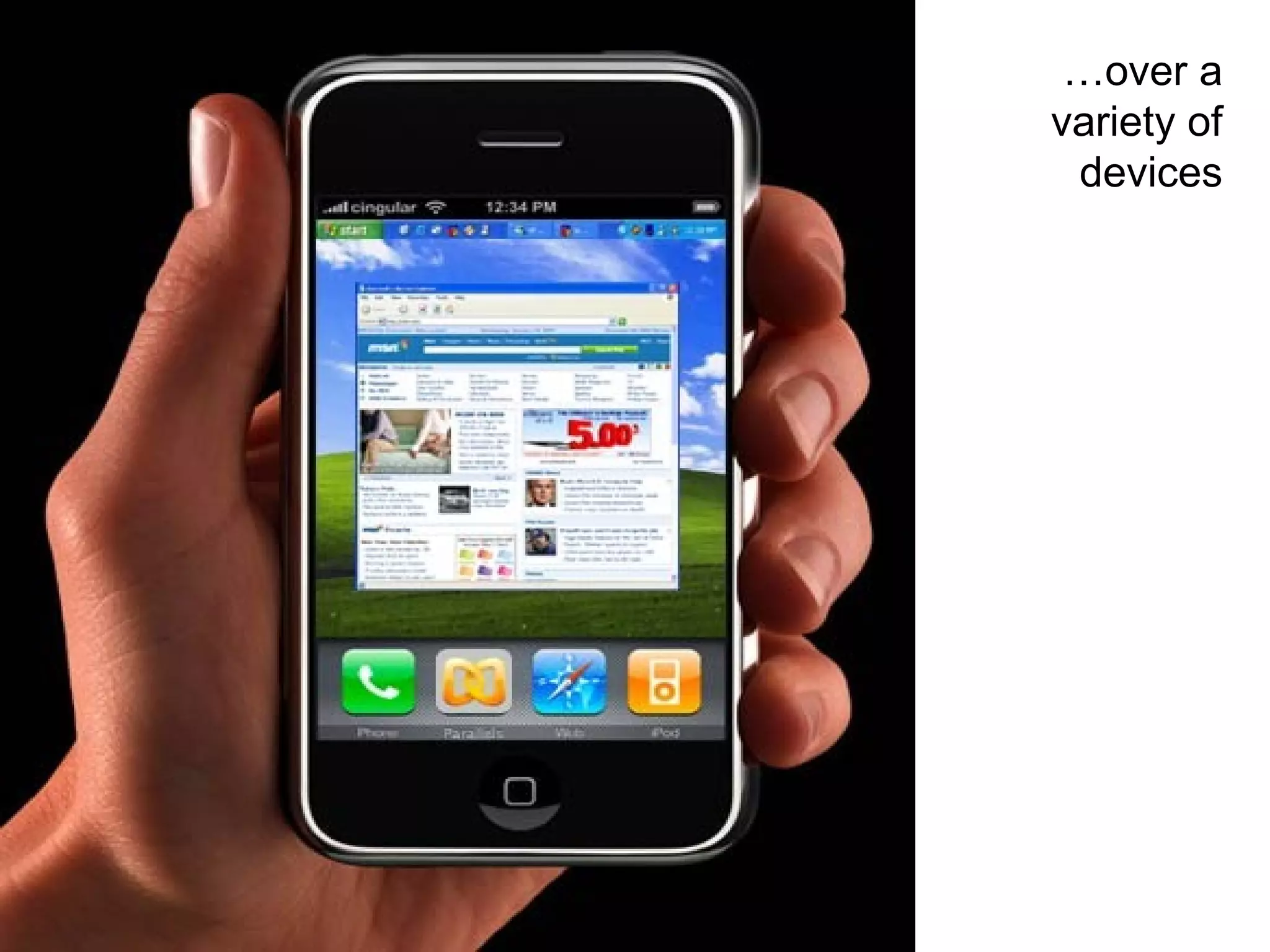 … over a variety of devices 