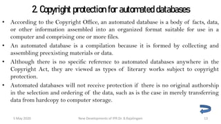 New developments of copy right law | PPT