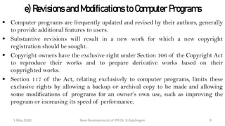 New developments of copy right law | PPT