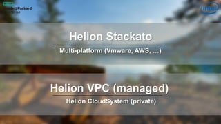 4
Helion Stackato
Multi-platform (Vmware, AWS, …)
Helion VPC (managed)
Helion CloudSystem (private)
 