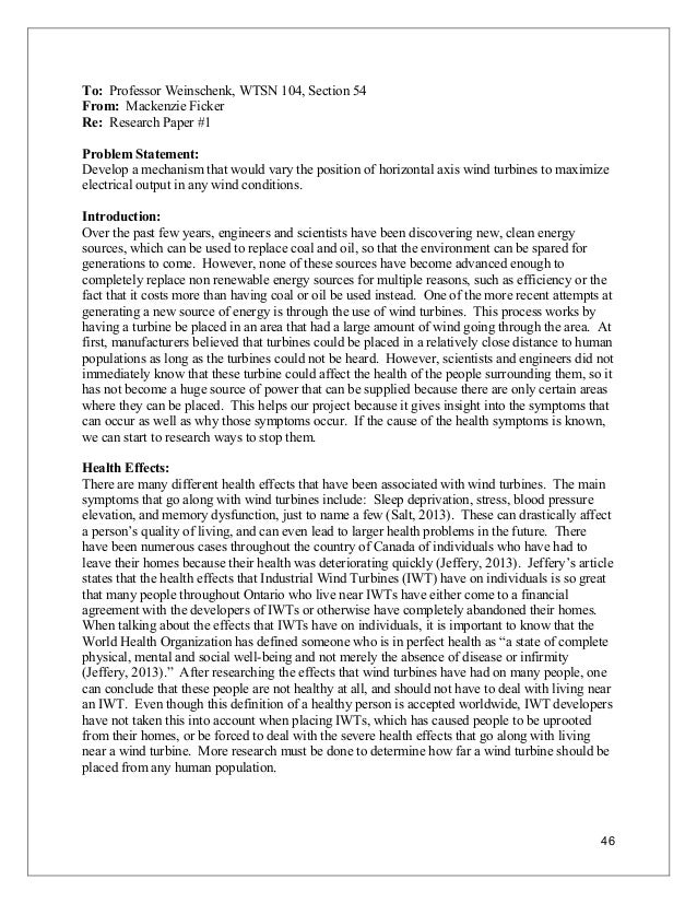 New Directions for Wind Turbines