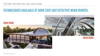 © 2020 Abyss Global Ltd.
THE NEW ‘DISTANCE-SELLING’ CHALLENGE
TECHNOLOGIES AVAILABLE AT SOME COST (BUT EFFECTIVE WHEN REMOTE)
VIDEO TOURS
VR/AR TOURS
 