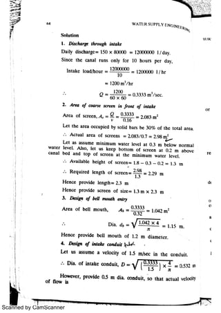 WATER SUPPLY ENGINEERING | PDF