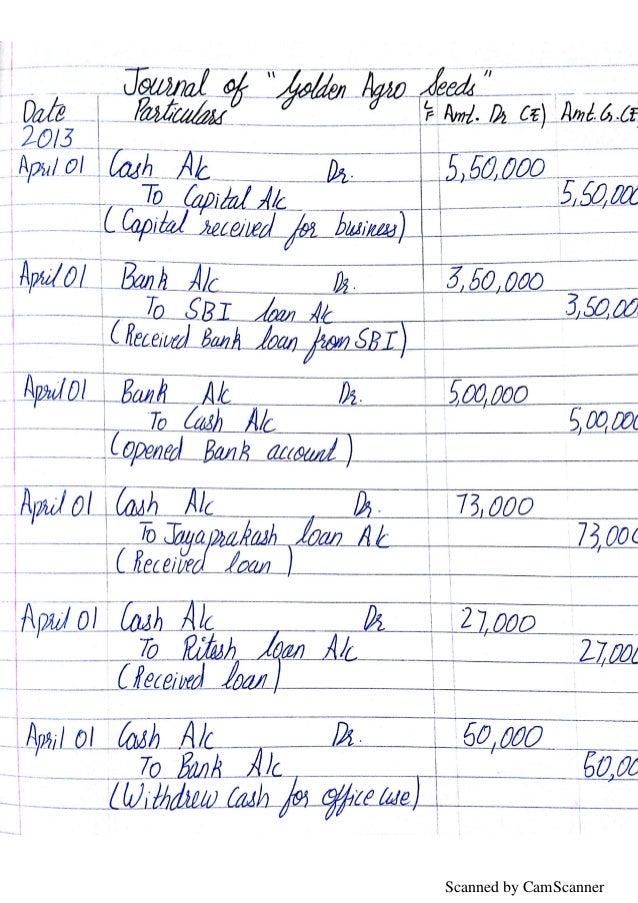 class 11 accounts CBSE comprehensive project