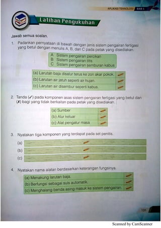 NOTA BUKU TEKS RBT TINGKATAN 1 (FERTIGASI)