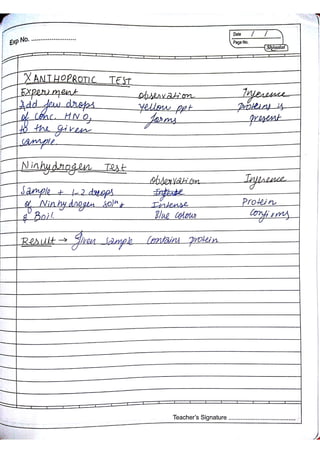 Chemistry Practical Record Class 12th