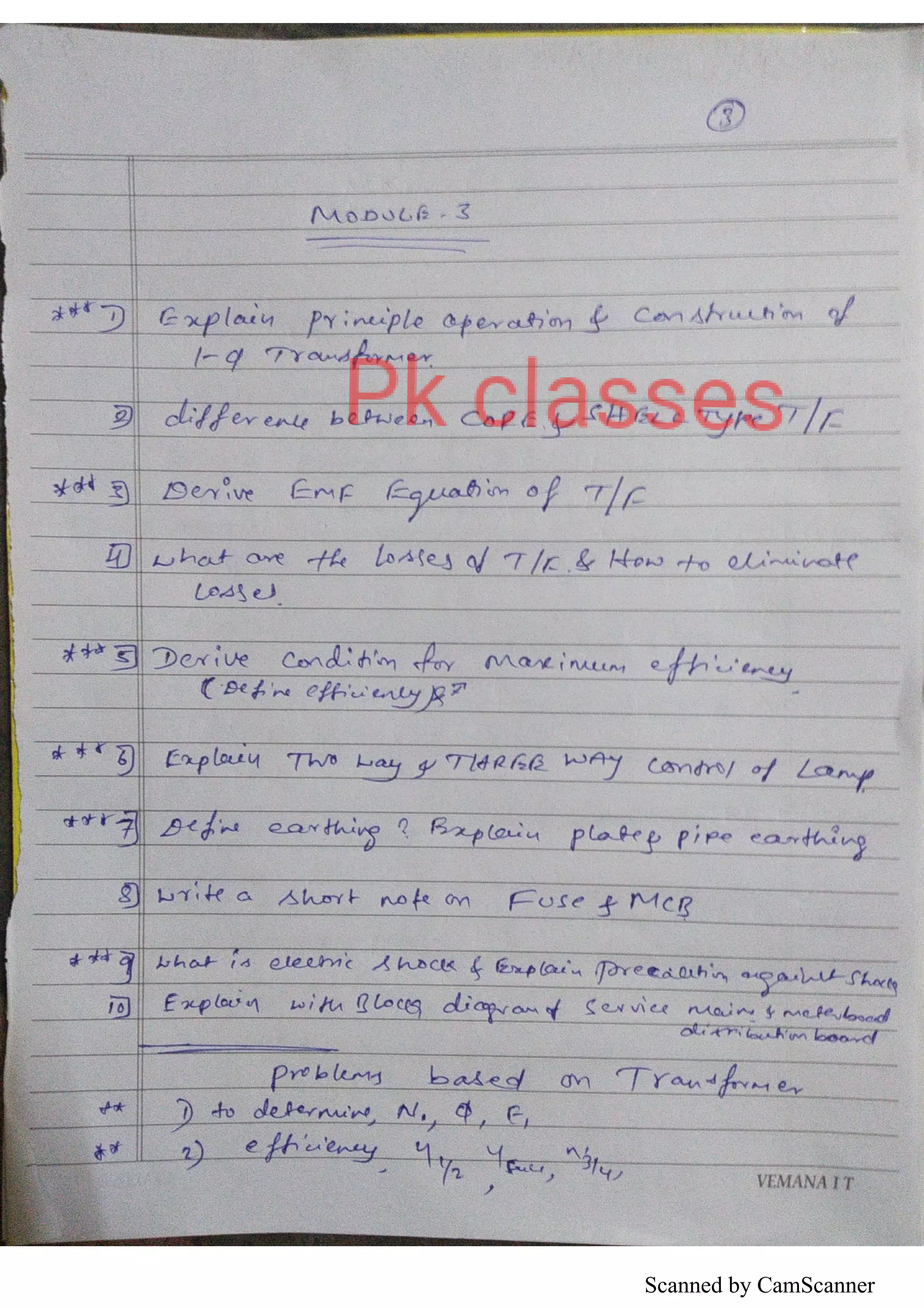 BASIC ELECTRICAL ENGINEERING IMPORTANT QUESTIONS visual data 3