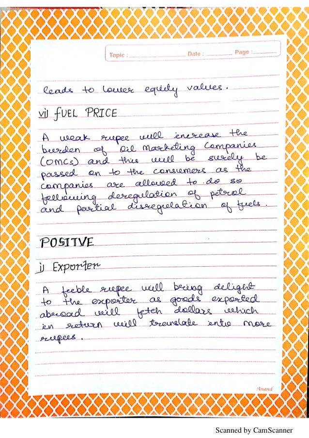 foreign exchange rate project class 12