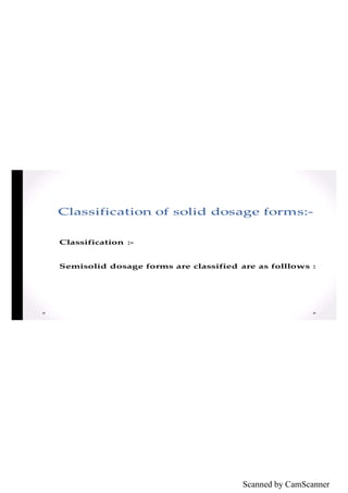 Semi-solid Dosage forms | PDF