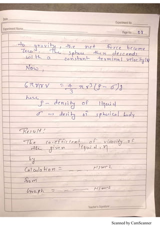 physics practical copy | PDF