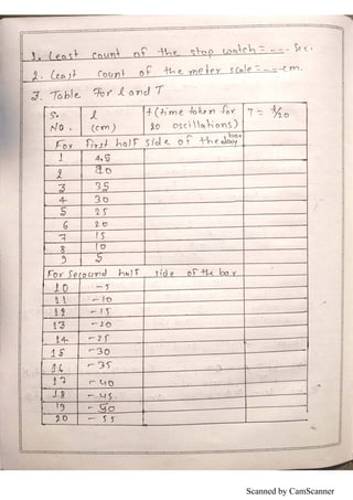 physics practical copy | PDF