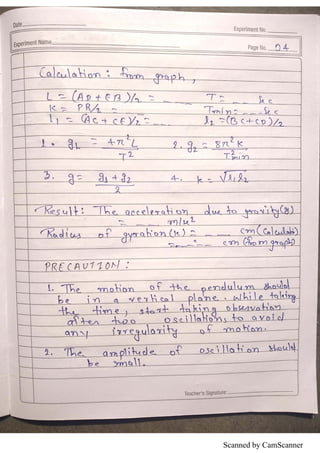 physics practical copy | PDF