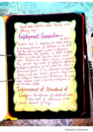 Role of Small scale industries in poverty alleviation class 12th ...