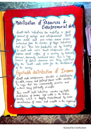 Role of Small scale industries in poverty alleviation class 12th ...