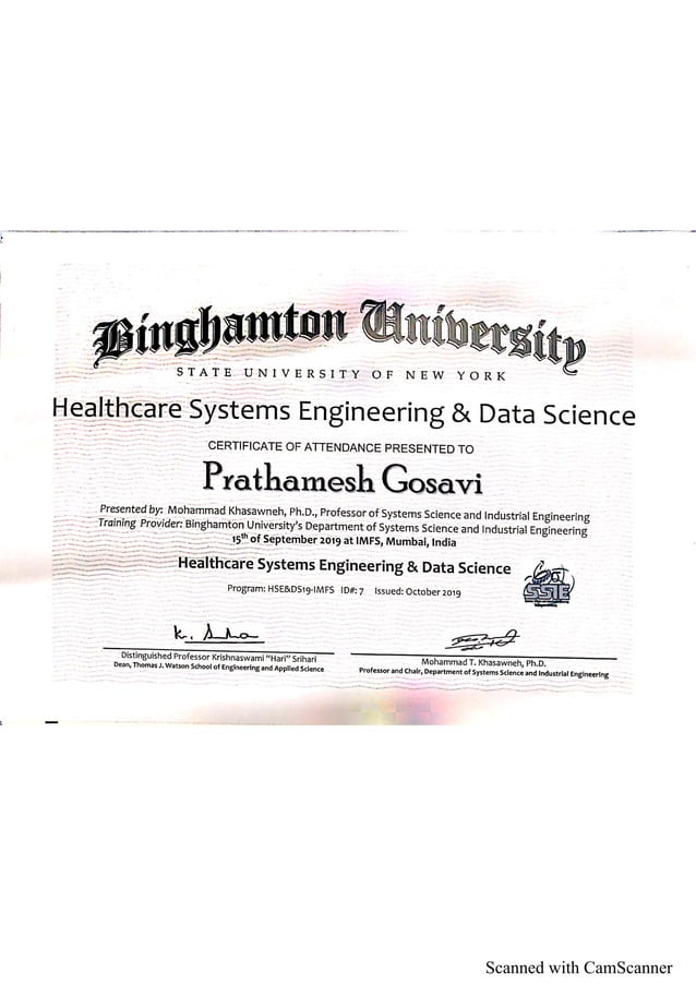 SUNY Binghamton HSE&DS PDF