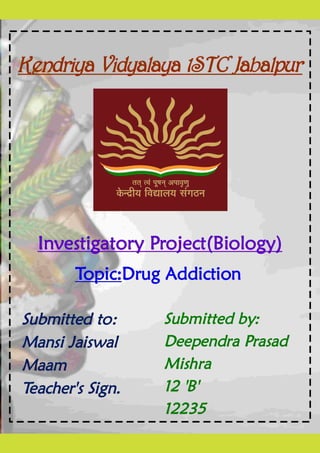 Biology investigatory project class 12