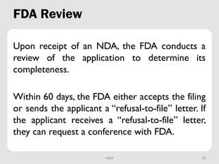 NEW DRUG APPLICATION IN Drug discovery and development | PPSX