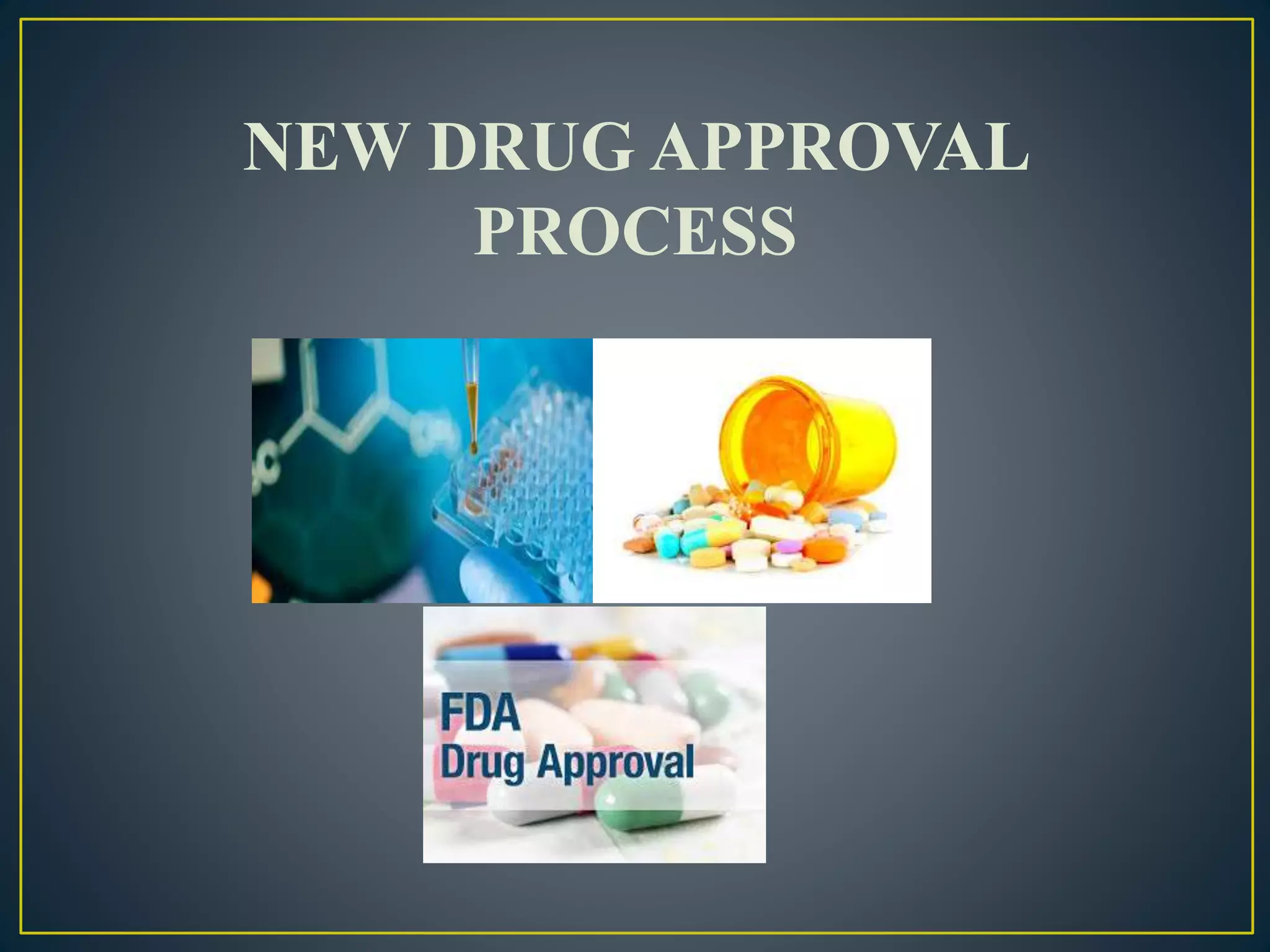 NEW DRUG APPROVAL
PROCESS
 