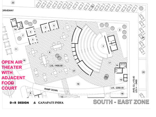 OPEN AIR
THEATER
WITH
ADJACENT
FOOD
COURT
 