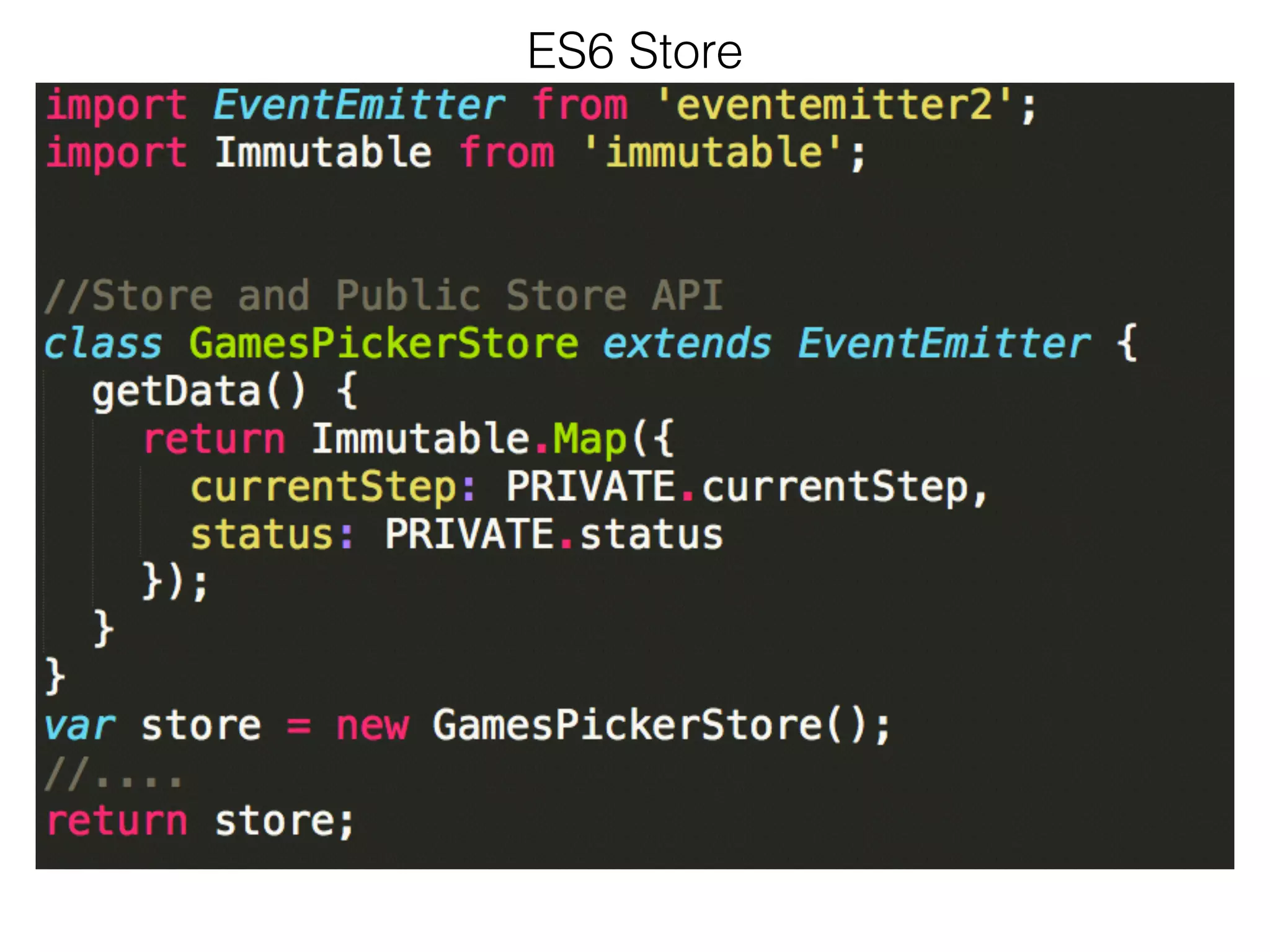 ES6 Store