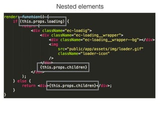 Nested elements
 