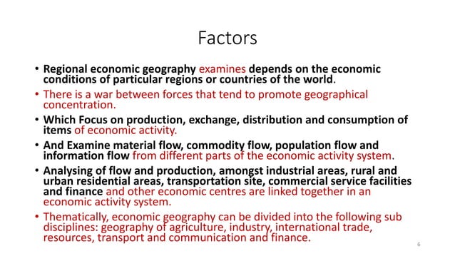 New Economic Geography | PPTX | Geography | Science