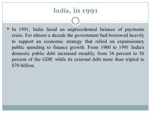 Forex crisis in india 1991