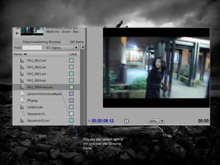 This clip was added right at
the end over the sleeping
scene
 
