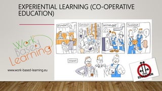 EXPERIENTIAL LEARNING (CO-OPERATIVE
EDUCATION)
www.work-based-learning.eu
 