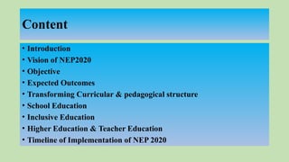Comprehensive Overview of India's National Education Policy 2020 ...