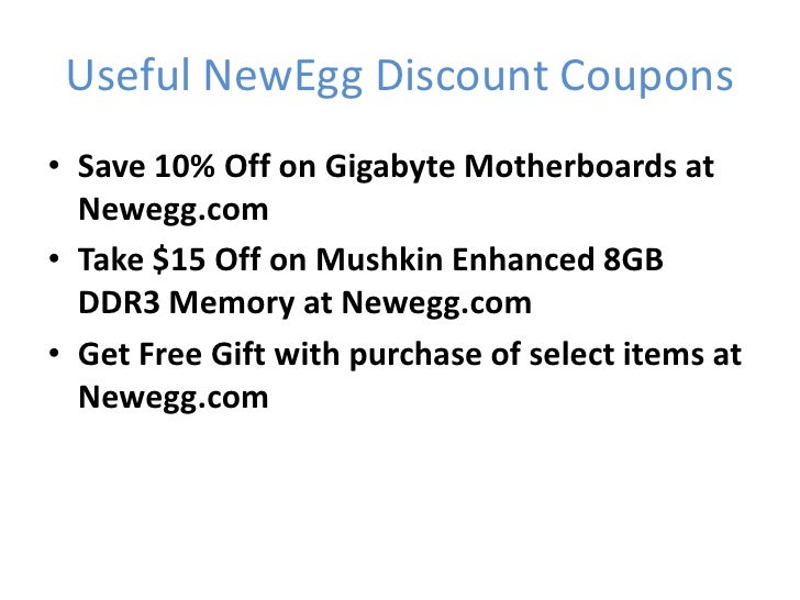 NewEgg Discount Coupons