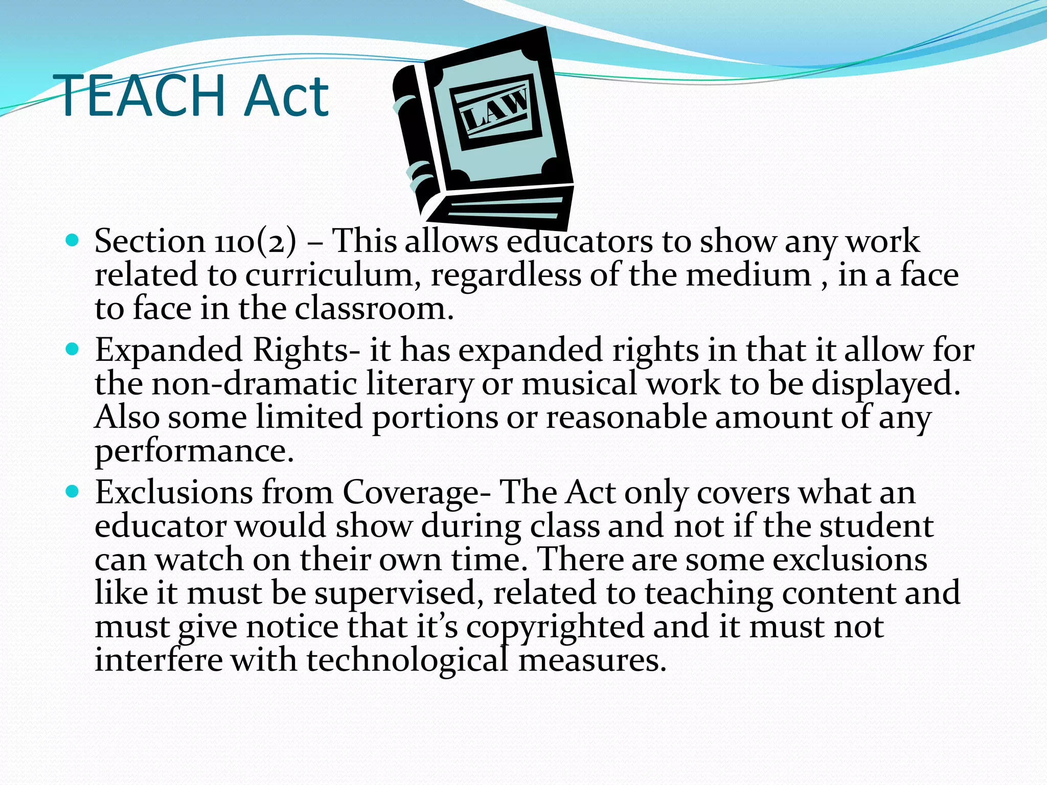 What’s not part of the implied license? Well, that the author automatically gives consent to commercial use of it without permission. 