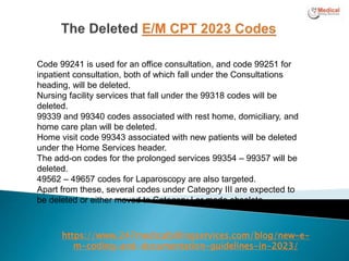 New EM Coding And Documentation Guidelines In 2023.pptx | Health ...