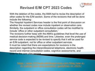 New EM Coding And Documentation Guidelines In 2023.pptx | Health ...