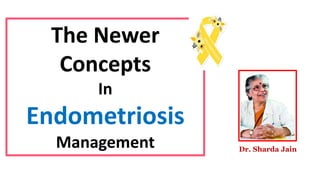 Proprietary and confidential — do not distribute
The Newer
Concepts
In
Endometriosis
Management Dr. Sharda Jain
 