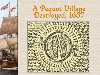 A Pequot Village Destroyed, 1637 